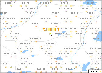 map of Sjuhult