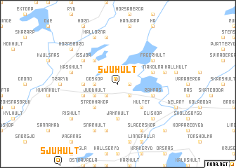 map of Sjuhult