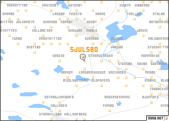 map of Sjulsbo