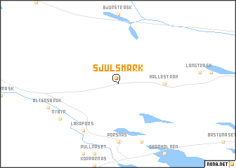 map of Sjulsmark