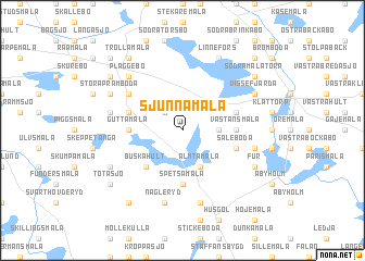 map of Sjunnamåla
