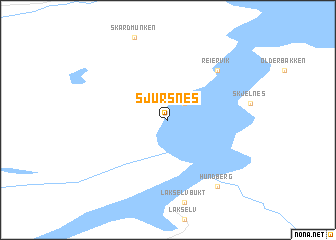 map of Sjursnes