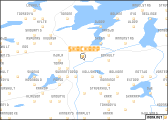 map of Skäckarp