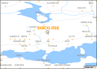 map of Skäcklinge