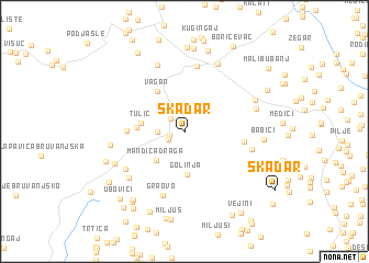 map of Skadar