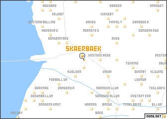 map of Skærbæk