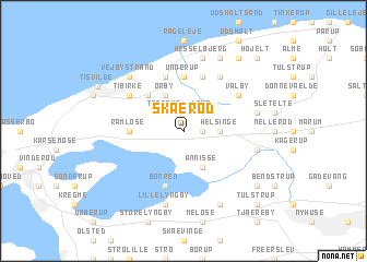 map of Skærød