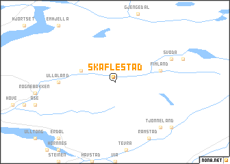 map of Skaflestad