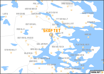 map of Skaftet