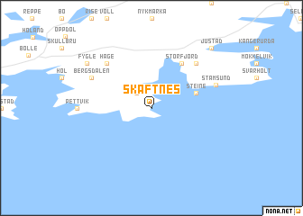 map of Skaftnes