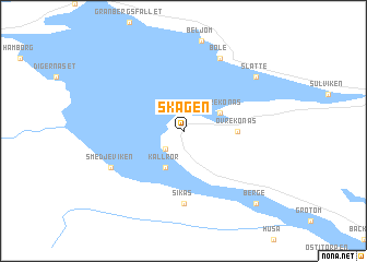 map of Skagen