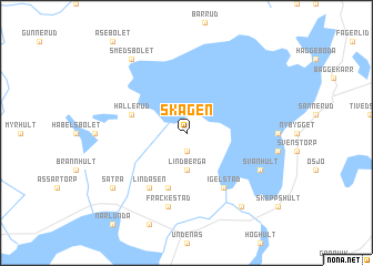 map of Skagen