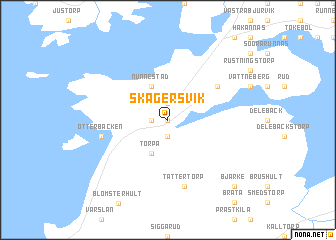 map of Skagersvik