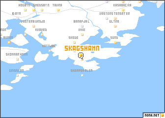 map of Skagshamn