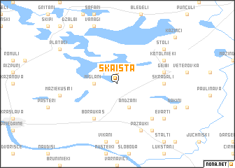 map of Skaista