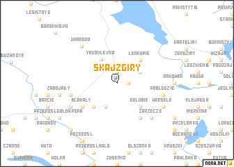 map of Skajzgiry
