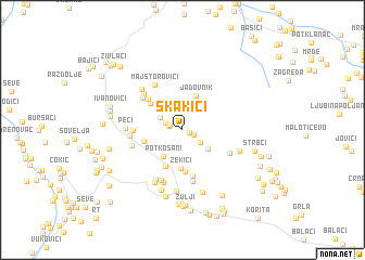 map of Skakići