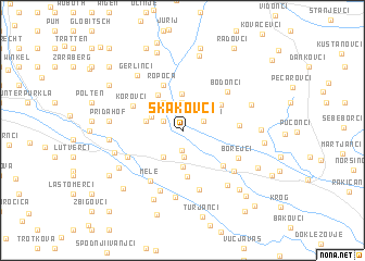 map of Skakovci