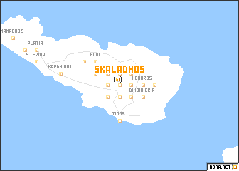 map of Skaládhos