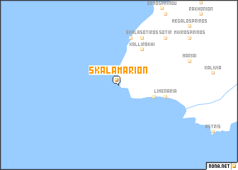 map of Skála Marión