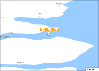 map of Skálanes