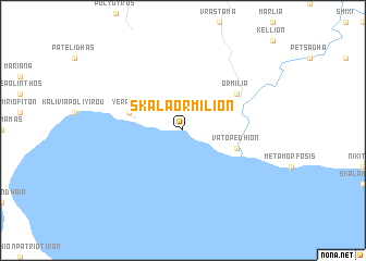 map of Skála Ormilíon