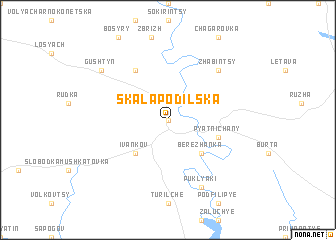 map of Skala-Podil\