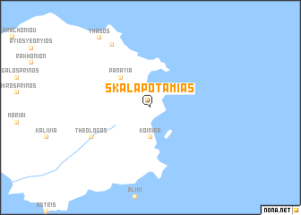 map of Skála Potamiás