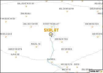 map of Skalat