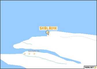 map of Skálavík