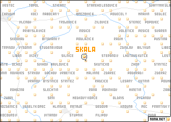 map of Skála