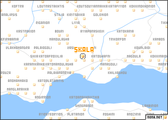 map of Skála