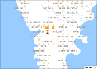 map of Skála