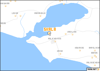 map of Skála