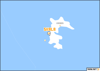 map of Skála