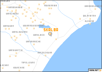 map of Skalba