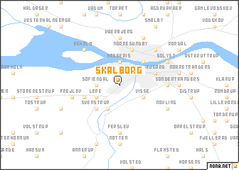 map of Skalborg