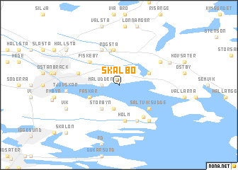 map of Skålbo