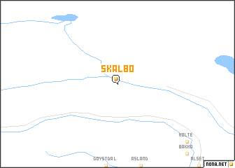 map of Skålbø