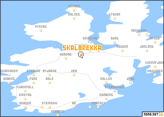 map of Skålbrekka