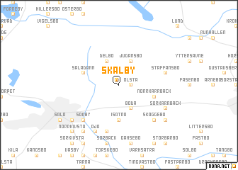 map of Skälby