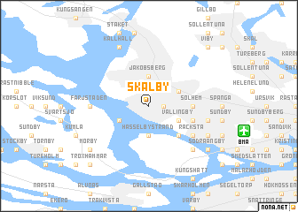 map of Skälby