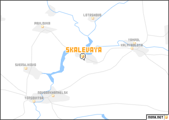 map of Skalevaya