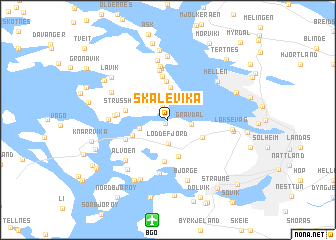 map of Skålevika