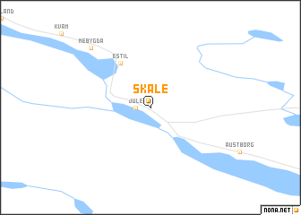 map of Skåle
