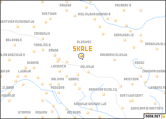 map of Škale