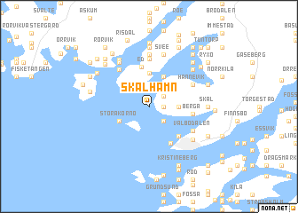 map of Skalhamn