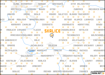 map of Skalice