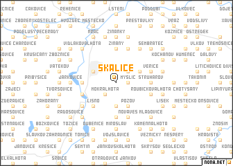 map of Skalice