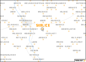 map of Skalice